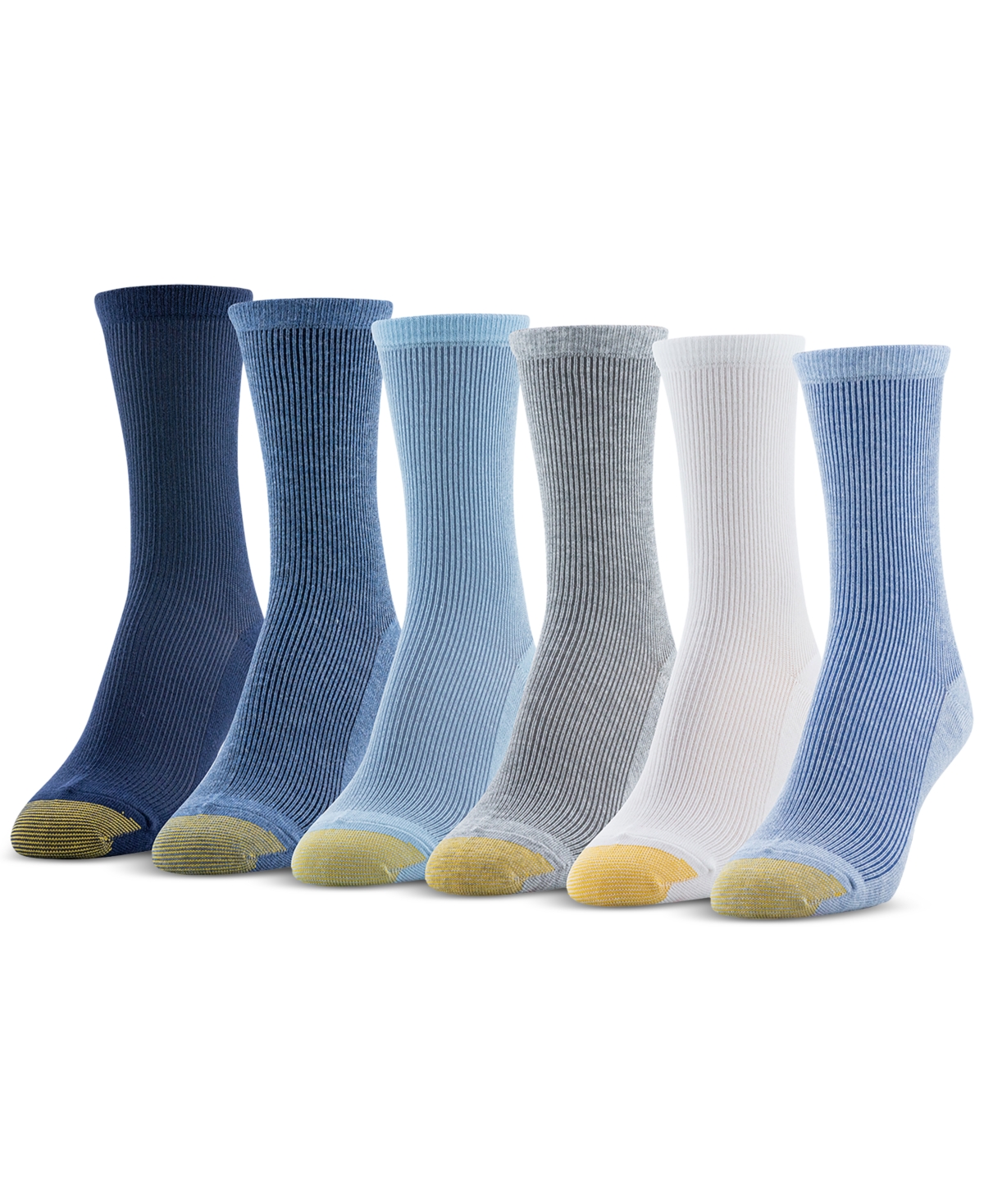 Women's 6-Pk. Refined Rib Perfect Fit Socks - Asst 2