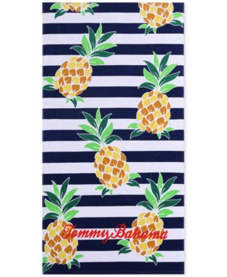 Tommy Bahama Home - Home Pineapple Cabana Cotton Oversized Beach Towel, 72" x 36"