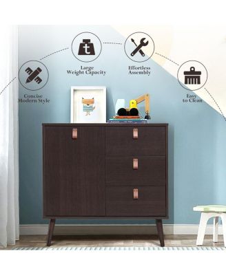 3-drawer Sideboard Storage Display Cabinet