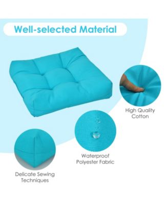 21 Inch x 21 Inch Patio Chair Seat Cushion Pads for Indoor and Outdoor