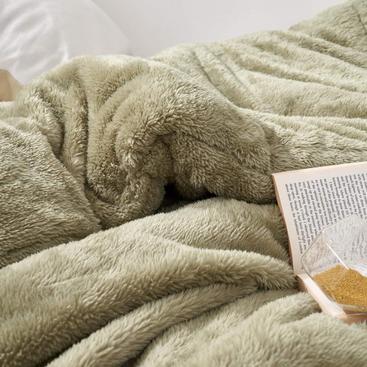 Coma Inducer Oversized Comforter - The Original Plush -- Mossy gray