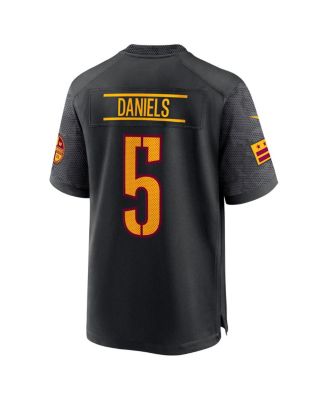 Men's Jayden Daniels Black Washington Commanders Alternate Game Player Jersey