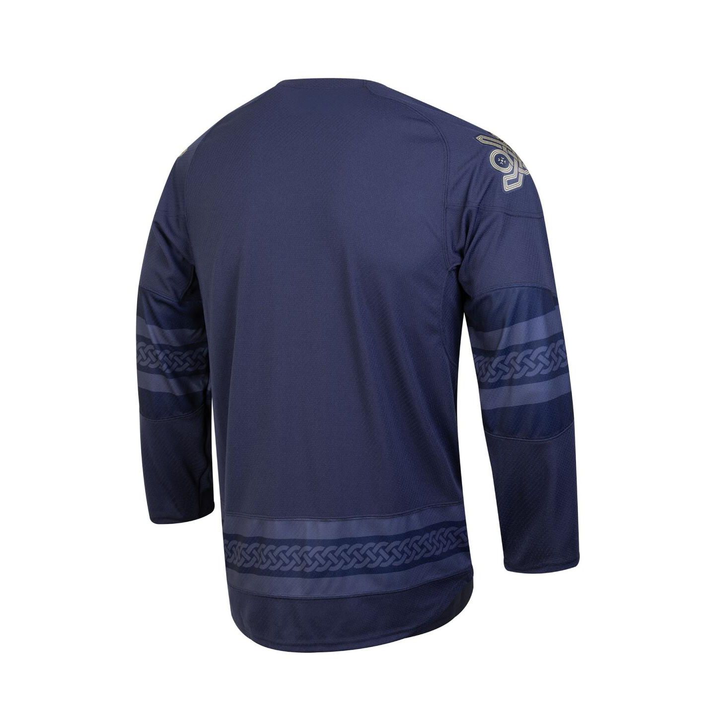 Мужской топ Under Armour Navy Notre Dame Fighting Irish Ireland Replica Hockey Jersey — фото 3