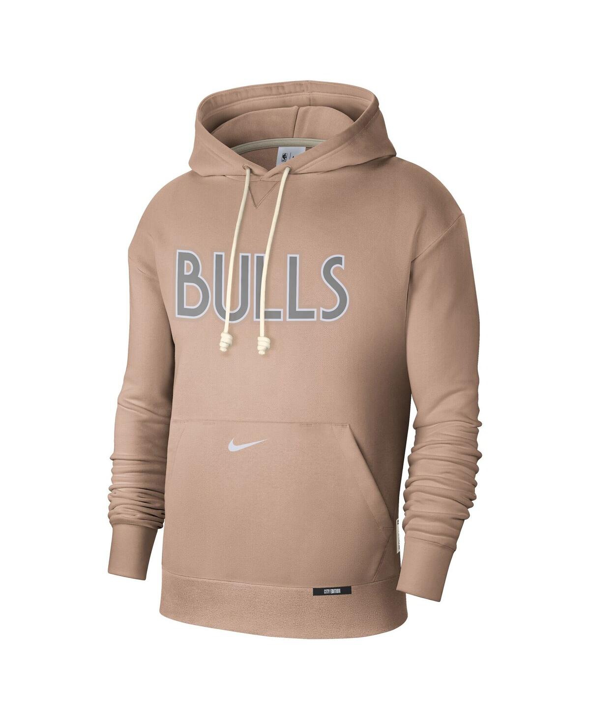 Nike Mens  Bulls Dri-fit Standard Issue Hoodie Cts Ce In Tan,white