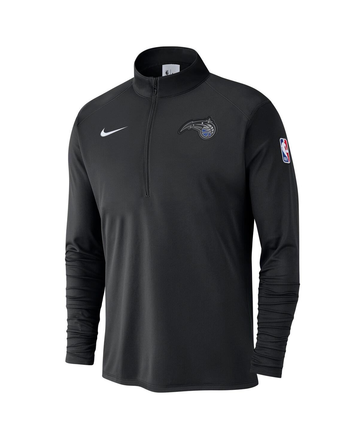 Nike Men's Black Orlando Magic 2024/25 Courtside Performance Half-zip Top In Black