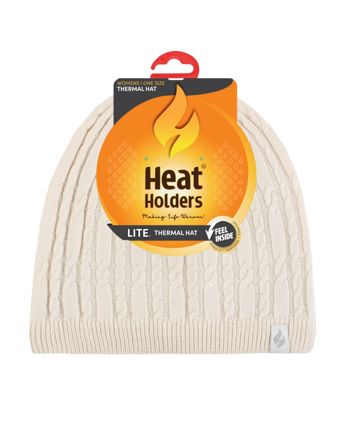Heat Holders Lite Anna Cable Knit Hat In Buttercream