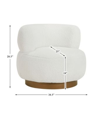 35" White Label Lyman Swivel Chair