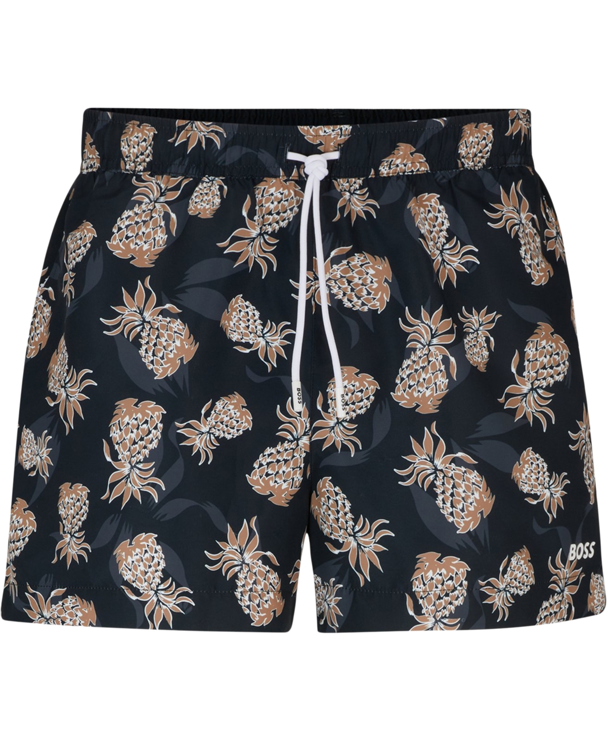 Boss by Hugo Boss Men's Pineapple Motif Swim Shorts