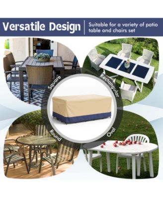 Patio Furniture Cover with Padded Handle and Click-Close Straps-90 x 50 x 32 inches