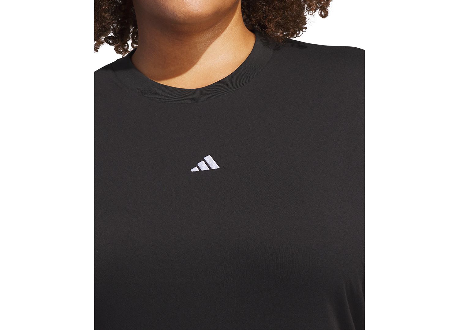 Plus Size Short-Sleeve Cotton Crewneck Logo T-Shirt