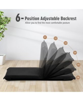 Adjustable 6 positions Folding Lazy Man Sofa Chair Floor Chair