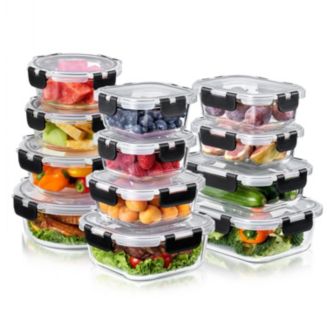 Sorbus 24-Piece Glass Food Storage Containers with Lids