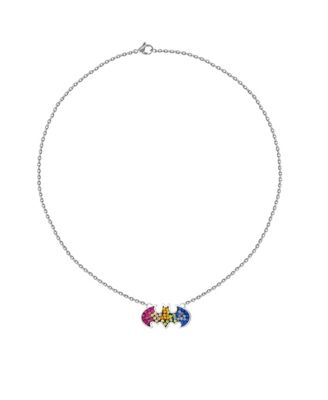 Batman Stainless Steel Crystal Necklace