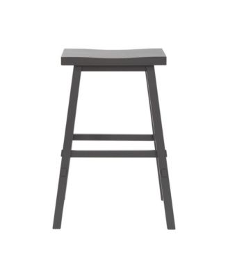 24 Inch Sawhorse Counter Stool- Gray