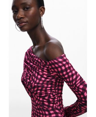 Women's Psychedelic checkered dress