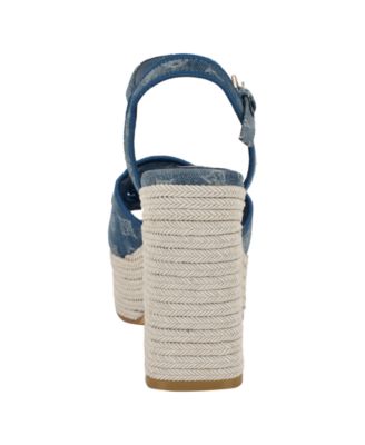 Women's Formaly-G Cutout Fabric Logo Platform Espadrille Sandals