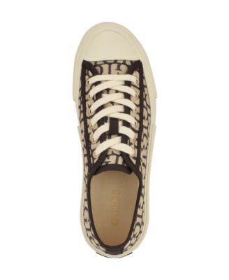 Women's Carey Jacquard Logo Low-Top Lace-Up Sneakers