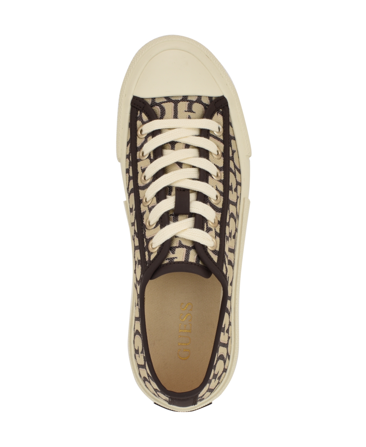 Guess Carey Sneaker In Gold