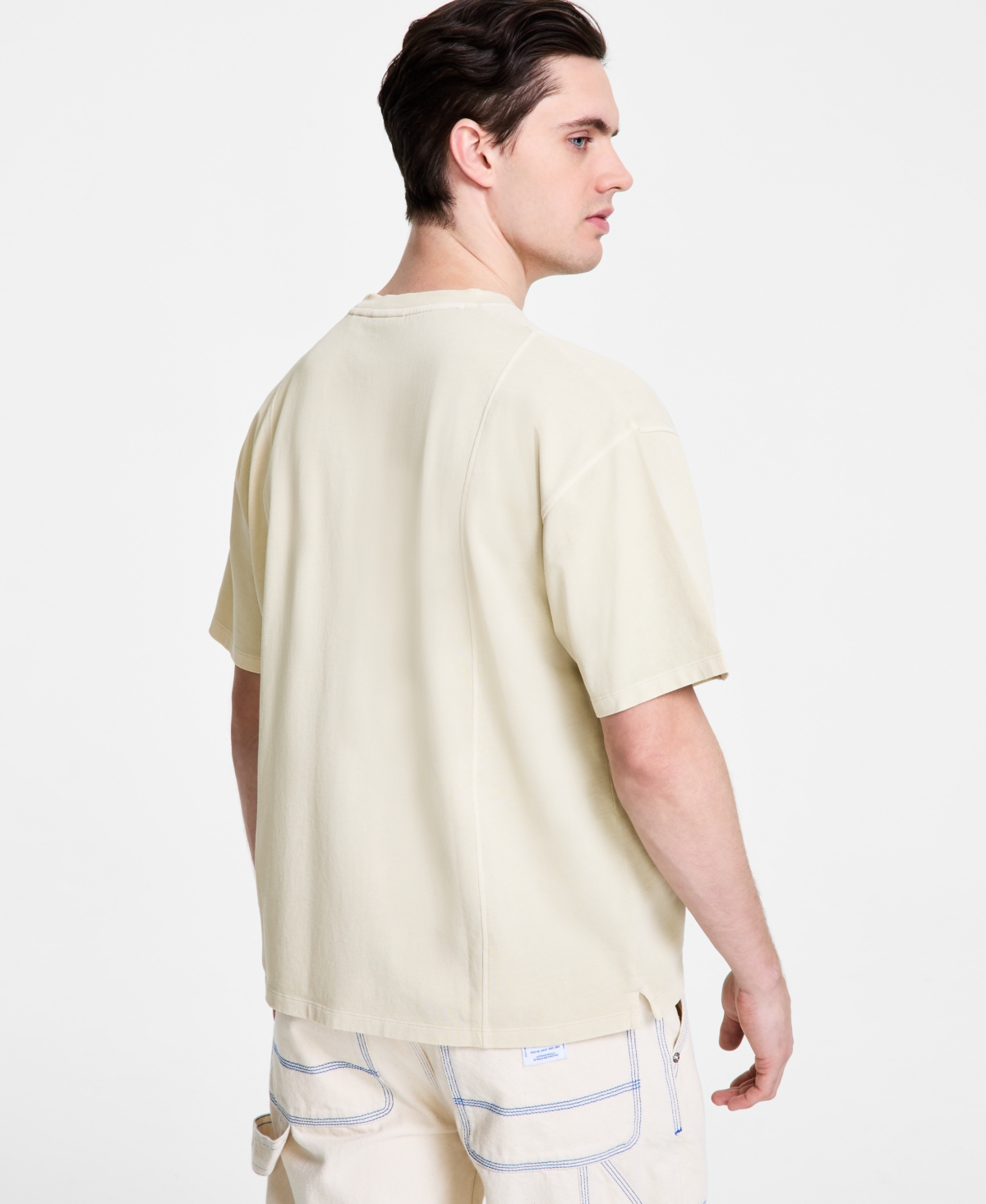Hugo Boss Men's Naimos Relaxed Fit Short Sleeve Pocket T-shirt In Medium Beige