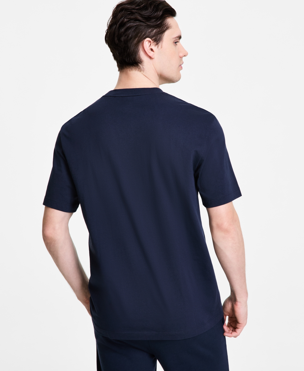 Hugo Boss Hugo By  Men's Relaxed-fit Detori Logo T-shirt In Navy