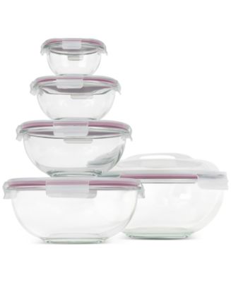Sedona Kitchen 10-Piece Nesting Glass Bowl Set - Macy's