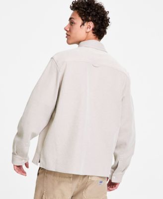 Hugo Boss Men's Oversized-Fit Ekynone Overshirt - Macy's