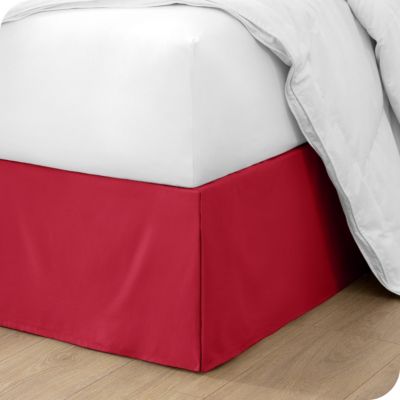 Tailored Microfiber Pleated Bedskirt, Full