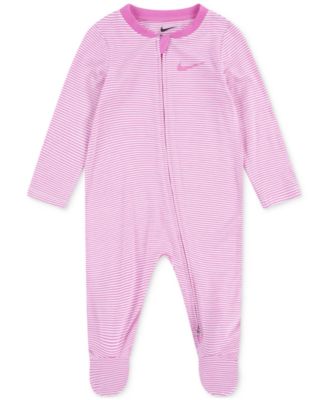 Baby Boy or Girl Viscose Striped Footed Coverall 