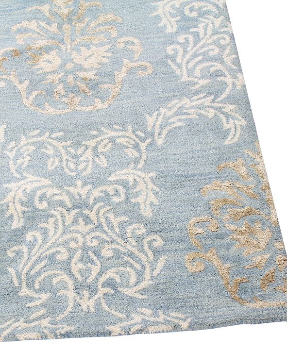 Macy's Fine Rug Gallery Orleans Dumaine Sky Blue 7'9" x 9'9" Area Rug
