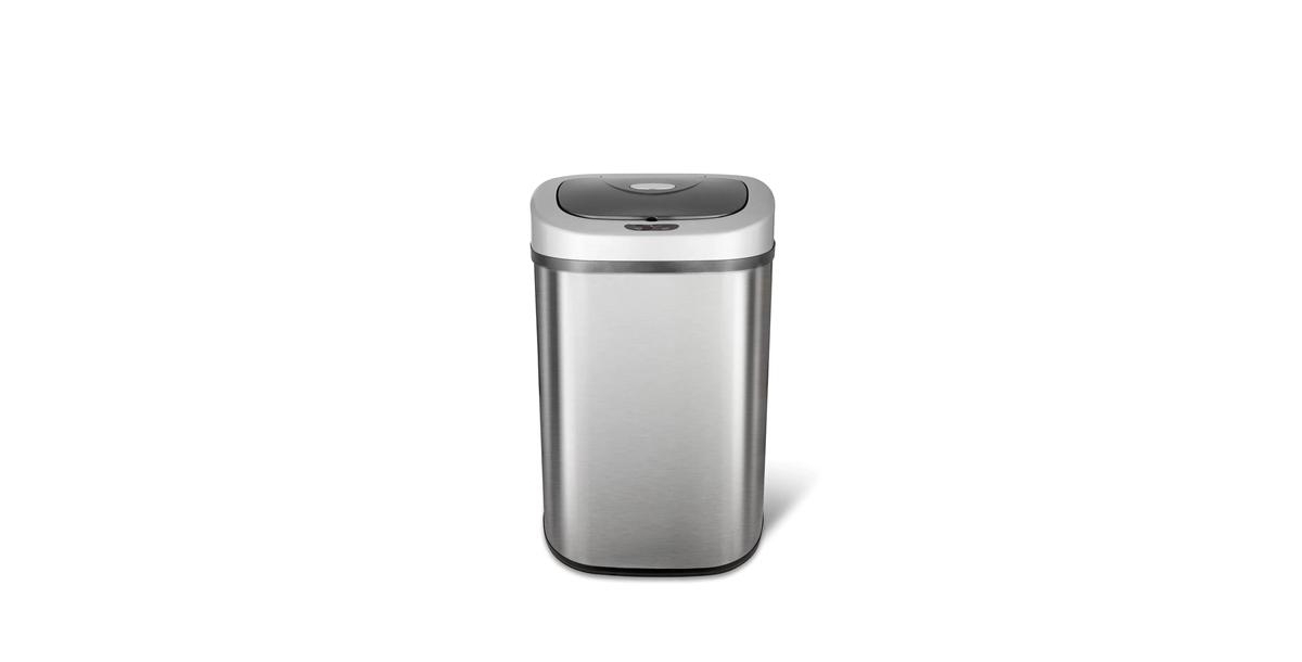 Slickblue Stainless Steel 21-Gallon Kitchen Trash Can with Motion Sensor Lid