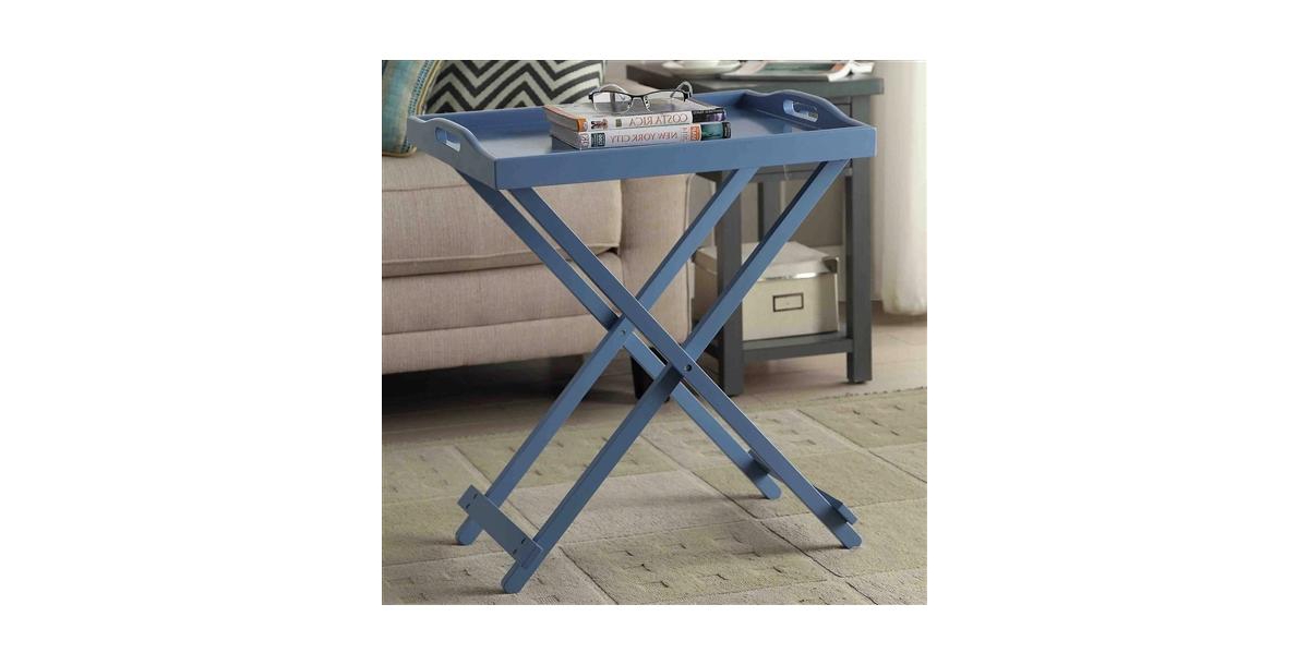 Slickblue Folding Tv Tray Bedside Table for Convenient Snacking and Portable Home Use