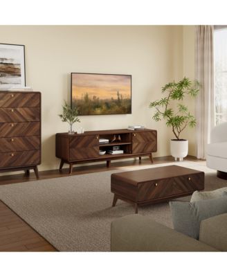 Columbia Engineered Wood 63-Inch Wide Credenza TV Stand with Storage