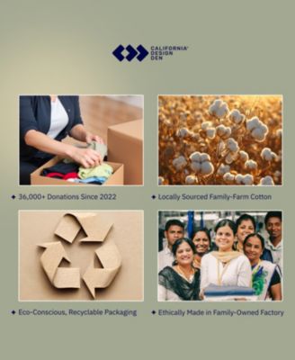 Standard Size 100% Cotton 500 Thread Count Pillowcases, Queen and Standard Size, Soft and Silky, Cool and Smooth by California Design Den