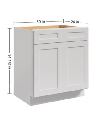 Kitchen Sink Base Cabinet, Unassembled Cabinet with Adjustable Shelves without Top