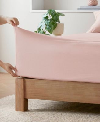 Jersey-Knit Cotton Blend 4-Pc. Sheet Set, Queen