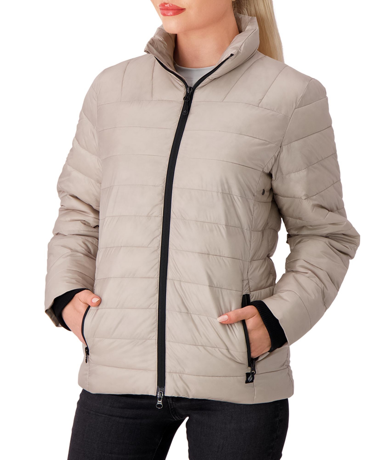 Women's Penelope Puffer Jacket - Light Taupe