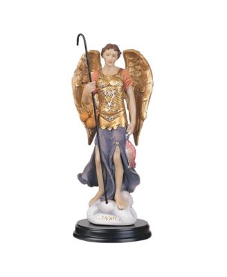 "2-PC Set" 5"H Archangel Raphael Statue Angel of Healing Holy Figurine Statue Ornament Home Room Office Decor and Perfect Ideas for Housewarming, Holidays and Birthdays