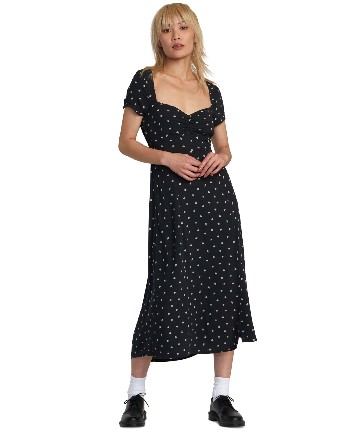 Secrets Midi Dress - Peach Whip