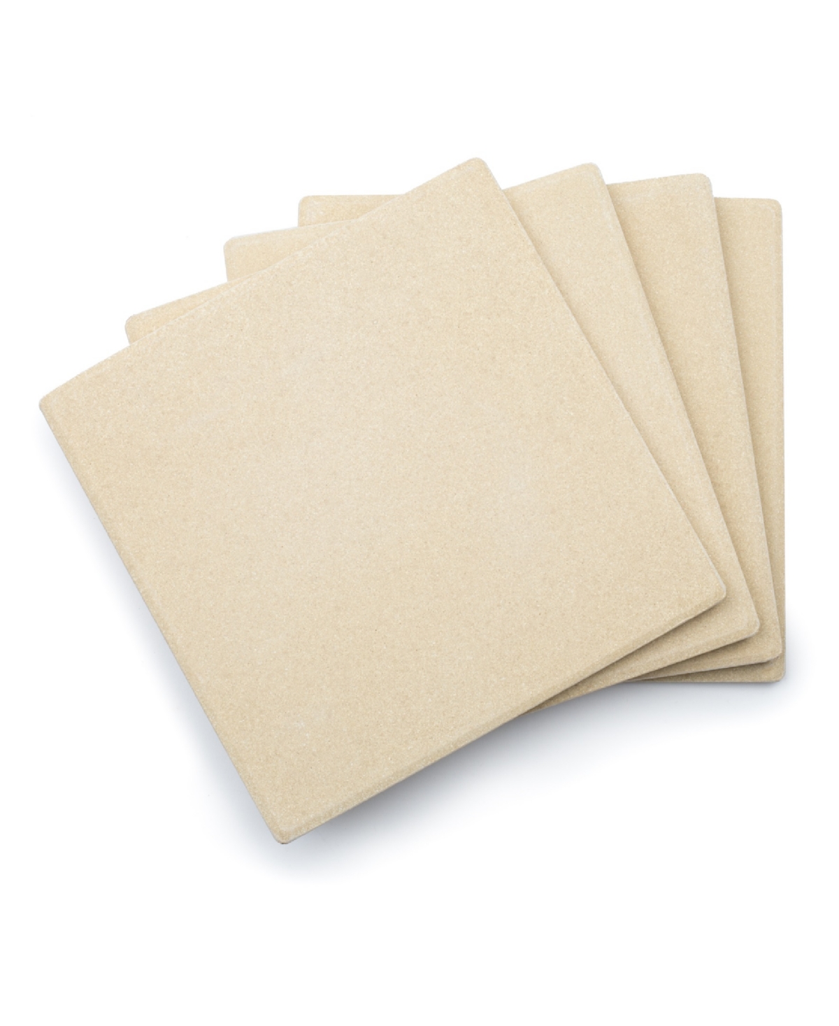Outset Ceramic 4-piece Pizza Tiles Set In Yellow