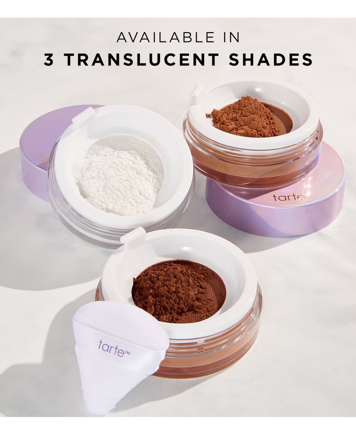 Tarte Creaseless Setting & Brightening Powder In Chestnut