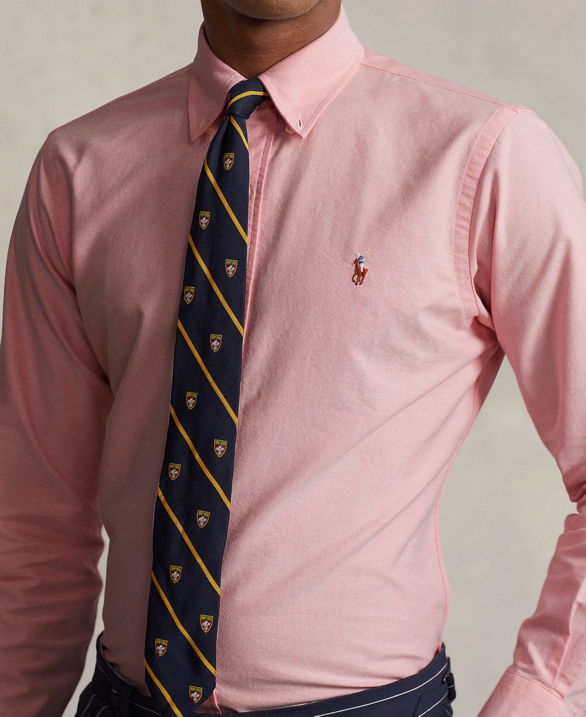 Polo Ralph Lauren Men's Custom Fit Oxford Shirt In Pink