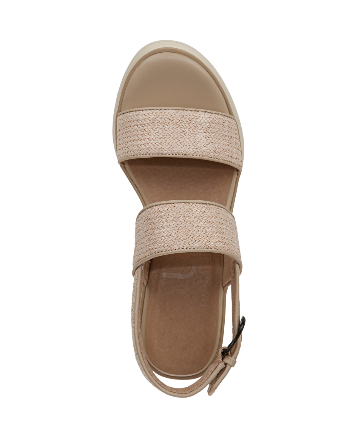 Shop Soul Naturalizer Women's Livia Slingback Wedge Sandals In Light Natural Fabric