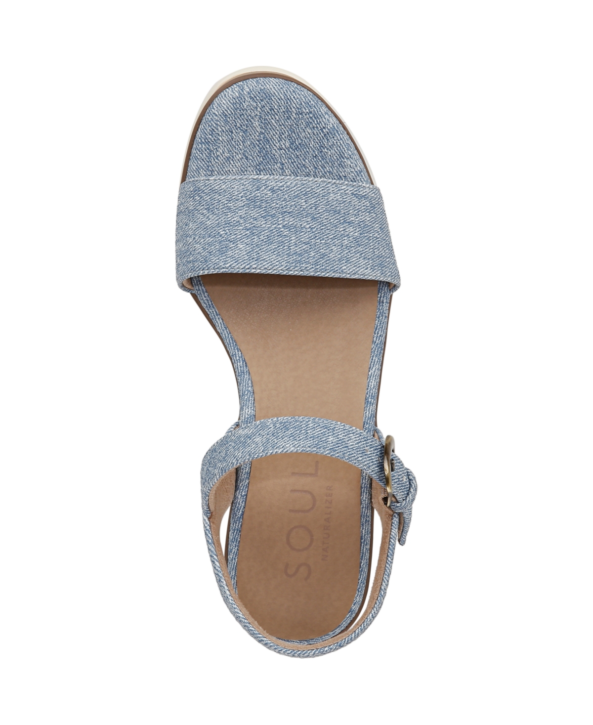 SOUL NATURALIZER WOMEN'S GRACIELA ROUND OPEN TOE WEDGE SANDALS 