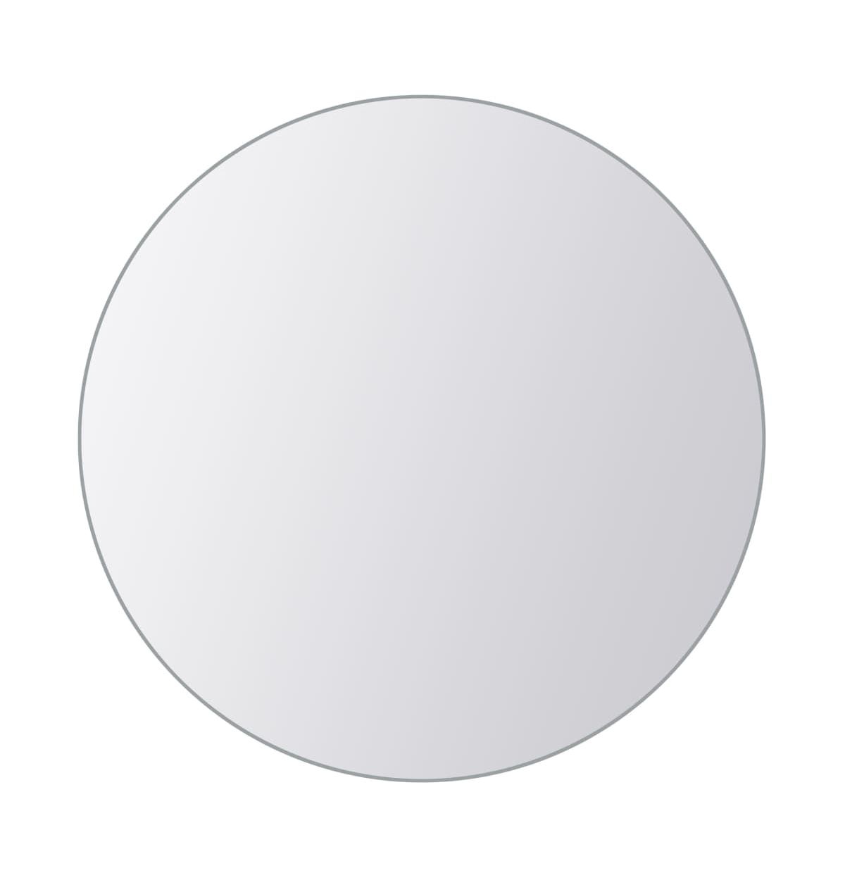 vidaXL 8 pcs Mirror Tiles Round Glass