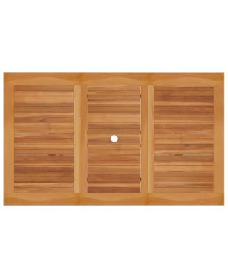 Patio Table 59.1"x35.4"x29.5" Solid Teak Wood