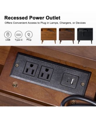 Zahira Mid-Century Modern 3 - Drawer Accent Chest with Solid Wood Handles and Legs