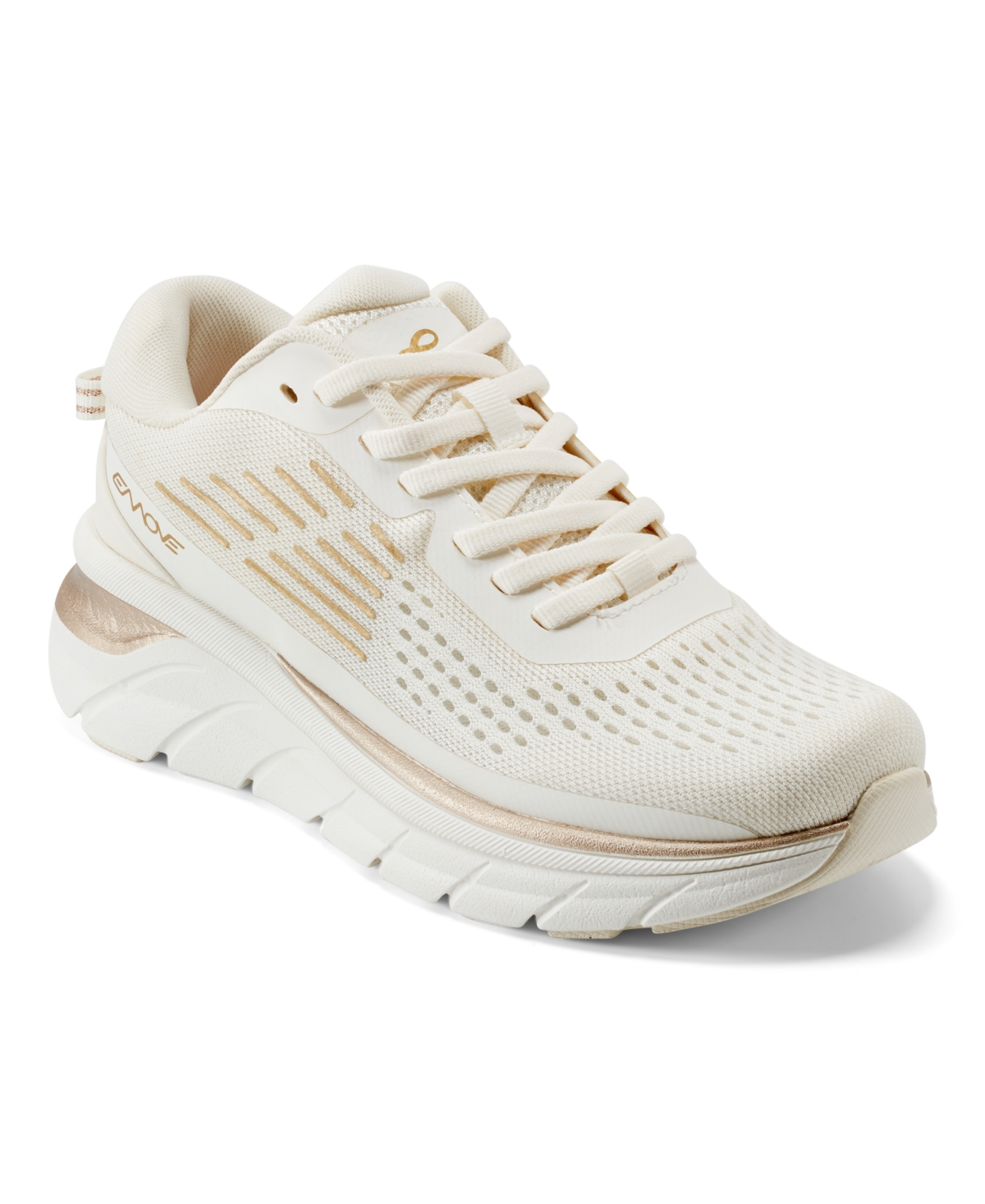 Shop Easy Spirit Women's Mel Emove Walking Shoes In Ivory,gold