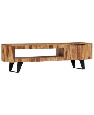 55.1" Solid Acacia Wood TV Stand