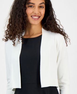 Petite Open Front Cropped Shrug