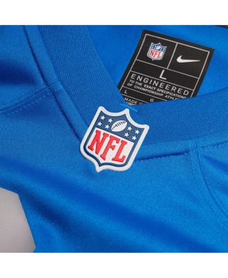 Men's Jack Campbell Blue Detroit Lions Alternate Game Jersey